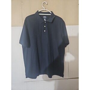 croft and barrow XXL MEN'S BLUE BUTTON UP COLLAR T SHIRT